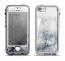 The Grunge White & Gray Texture Apple iPhone 5-5s LifeProof Nuud Case Skin Set