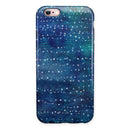 The Grungy Blue Green Stars Surface iPhone 6/6s or 6/6s Plus 2-Piece Hybrid INK-Fuzed Case
