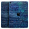 The Grungy Blue Green Stars Surface - Full Body Skin Decal for the Apple iPad Pro 12.9", 11", 10.5", 9.7", Air or Mini (All Models Available)