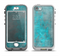 The Grungy Bright Teal Surface Apple iPhone 5-5s LifeProof Nuud Case Skin Set