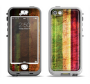 The Grungy Color Stripes Apple iPhone 5-5s LifeProof Nuud Case Skin Set