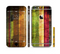 The Grungy Color Stripes Sectioned Skin Series for the Apple iPhone 6/6s