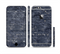 The Grungy Dark Blue Brick Wall Sectioned Skin Series for the Apple iPhone 6/6s