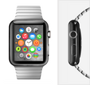 The Grungy Gray Panel Full-Body Skin Set for the Apple Watch