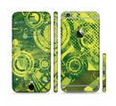 The Grungy Green Messy Pattern V2 Sectioned Skin Series for the Apple iPhone 6/6s