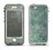 The Grungy Green Painted Fabric Apple iPhone 5-5s LifeProof Nuud Case Skin Set