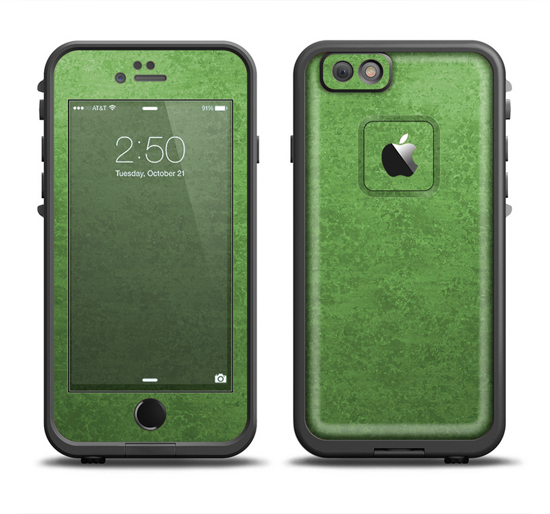 The Grungy Green Surface Apple iPhone 6/6s LifeProof Fre Case Skin Set