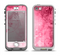 The Grungy Pink Painted Swirl Pattern Apple iPhone 5-5s LifeProof Nuud Case Skin Set
