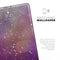The Grungy Purple and Orange Scratched Surface  - Full Body Skin Decal for the Apple iPad Pro 12.9", 11", 10.5", 9.7", Air or Mini (All Models Available)