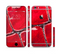 The Grungy Red Scale Texture Sectioned Skin Series for the Apple iPhone 6/6s