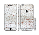 The Grungy Red & White Brick Wall Sectioned Skin Series for the Apple iPhone 6/6s Plus