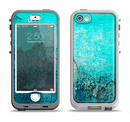 The Grungy Teal Surface V3 Apple iPhone 5-5s LifeProof Nuud Case Skin Set