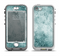 The Grungy Teal Wavy Abstract Surface Apple iPhone 5-5s LifeProof Nuud Case Skin Set