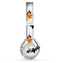 The Halloween Icons Over Gray & White Striped Surface  Skin Set for the Beats by Dre Solo 2 Wireless Headphones