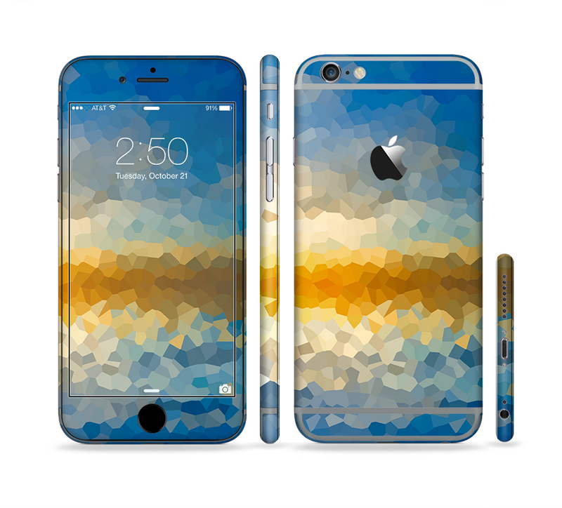 The Hammered Sunset Sectioned Skin Series for the Apple iPhone 6/6s Plus