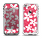 The Hanging White Vector Floral Over Red Apple iPhone 5-5s LifeProof Fre Case Skin Set