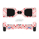 The Hearts and Dots Vector ZigZag Pattern Full-Body Skin Set for the Smart Drifting SuperCharged iiRov HoverBoard