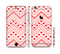 The Hearts and Dots Vector ZigZag Pattern Sectioned Skin Series for the Apple iPhone 6/6s