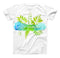 The Hello Summer Watercolor Branches ink-Fuzed Unisex All Over Full-Printed Fitted Tee Shirt