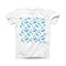 The Hipster Feather Pattern ink-Fuzed Front Spot Graphic Unisex Soft-Fitted Tee Shirt