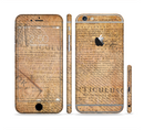 The Historical Word Overlay Sectioned Skin Series for the Apple iPhone 6/6s Plus