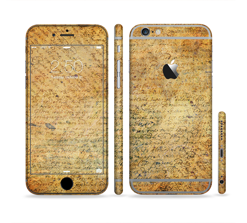 The History Word Overlay V2 Sectioned Skin Series for the Apple iPhone 6/6s