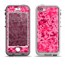 The Hot Pink Digital Camouflage Apple iPhone 5-5s LifeProof Nuud Case Skin Set
