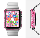 The Hot Pink Ice Cubes Full-Body Skin Set for the Apple Watch