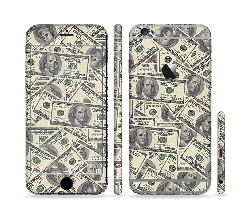 The Hundred Dollar Bill Sectioned Skin Series for the Apple iPhone 6/6s