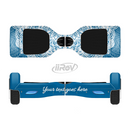 The Intricate Blue & White Snowflake Name Script Full-Body Skin Set for the Smart Drifting SuperCharged iiRov HoverBoard