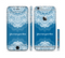 The Intricate Blue & White Snowflake Name Script Sectioned Skin Series for the Apple iPhone 6/6s