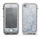 The Intricate White and Gray Vector Pattern Apple iPhone 5-5s LifeProof Nuud Case Skin Set