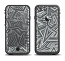 The Jagged Abstract Graytone Apple iPhone 6/6s LifeProof Fre Case Skin Set