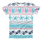 The Jumping Fish Repeating Pattern ink-Fuzed Unisex All Over Full-Printed Fitted Tee Shirt