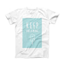 The Keep Dreaming Dreamcatcher ink-Fuzed Front Spot Graphic Unisex Soft-Fitted Tee Shirt