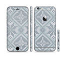The Knitted Snowflake Fabric Pattern Sectioned Skin Series for the Apple iPhone 6/6s Plus