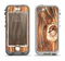 The Knobby Raw Wood Apple iPhone 5-5s LifeProof Nuud Case Skin Set