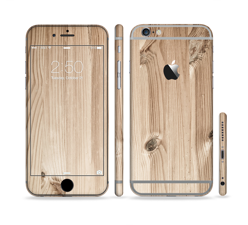 The LIght-Grained Wood Sectioned Skin Series for the Apple iPhone 6/6s