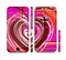 The Large Deep Pink Heart Sectioned Skin Series for the Apple iPhone 6/6s Plus
