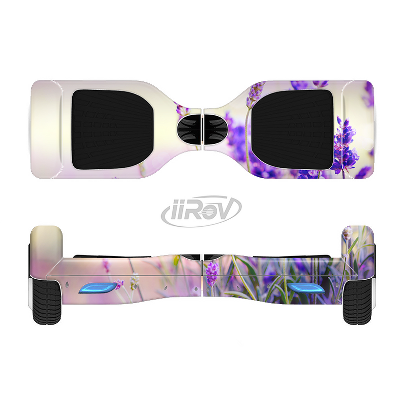 The Lavender Flower Bed Full-Body Skin Set for the Smart Drifting SuperCharged iiRov HoverBoard