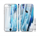 The Layered Blue HD Strips Sectioned Skin Series for the Apple iPhone 6/6s