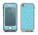 The Light Blue Blossum Twigs Apple iPhone 5-5s LifeProof Nuud Case Skin Set