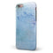The Light Blue Cratered Moon Surface iPhone 6/6s or 6/6s Plus 2-Piece Hybrid INK-Fuzed Case
