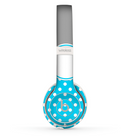 The Light Blue Polka Dot & Gray Monogram Skin Set for the Beats by Dre Solo 2 Wireless Headphones