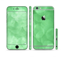 The Light Green Unfocused Orbs Sectioned Skin Series for the Apple iPhone 6/6s Plus