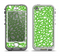 The Light Green & White Floral Sprout Apple iPhone 5-5s LifeProof Nuud Case Skin Set