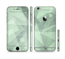 The Light Green with Translucent Shapes Sectioned Skin Series for the Apple iPhone 6/6s Plus