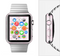 The Light Pink Heart Plaid Full-Body Skin Set for the Apple Watch