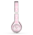 The Light Pink Heart Plaid Skin Set for the Beats by Dre Solo 2 Wireless Headphones