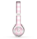 The Light Pink and White Plaid Pattern Skin Set for the Beats by Dre Solo 2 Wireless Headphones